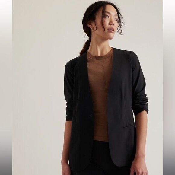 ATHLETA Avenues Blazer, Black, Size 24 - Picture 1 of 14